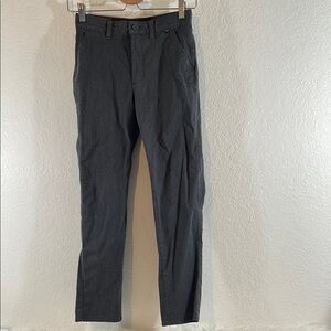 VANS Pants Boys Size 12 Gray Charcoal Chino Fit Slim Leg